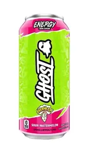 〽️ New GHOST Warheads Sour Watermelon Zero Sugar Energy Drink 16floz (1 Can)