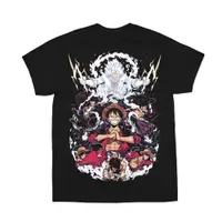 在飛比找ETMall東森購物網優惠-ONE PIECE海賊王短袖T恤周邊聯名衣服路飛ZORO索隆