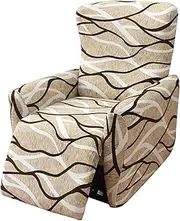 Stretch Recliner Couch Cover 4-Pieces 1Seat Recliner Chair Slipcovers with Pockets Sofa Cover Recliner Lazy Boy Furniture Protector for Living Room (Color : #6)