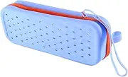 Silicone Goggle Case,Swimming Goggles Case Glasses Holder | Lanyard Attached Water Sport Accessories Organizer Portable Bag for Gym, Beach