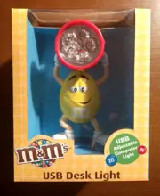 M&M's USB Desk Light, 2012 - New, NRFB - USB Adjustable Computer Light