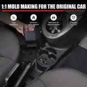 For Fiat 500 2016-23 Alloy 2 In 1 Center Control Heightened Expansion Cup Holder