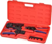 PEX Crimping Tool Set for Copper Crimp Ring and PEX Cinch Clamp, Crimping and Re