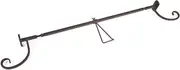 [Front Door Garland Hanger] - Adjustable to Different Door Widths | Heavy-Duty Cast Iron | Decorative Christmas and Holiday Decor | No Nails or Screws - No Damage to Your Door