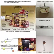 Mr Christmas World's fair Roller Coaster Tornado- -REPLACEMENT PART - MOTOR KIT