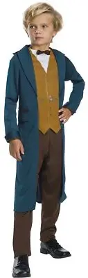 Rubie's Fantastic Beasts Newt Scamander Coat w/Attached Vest, Small, Multiocolor