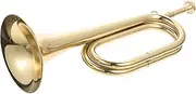 ULDIGI Bugle Trumpet Durable Copper Wind Instrument for Beginners Orchestra for All Ages Easy to Play Polished for Training Hand Brain Coordination