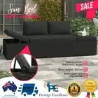 Garden Bench Seat Outdoor Furniture Lounge Patio Wicker Poly Rattan Day Sun Bed