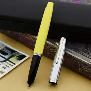AURORA fountain pen M medium Duocult light yellow chrome cap DC57-CYM