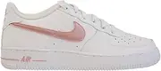 [Nike] Kids Boy's Air Force 1 (Big Kid) White/Pink Glaze 6.5 Big Kid M