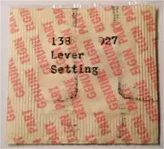 Elgin 927 - Part 138 - Setting Lever - Factory Watch Replacement / Repair Part