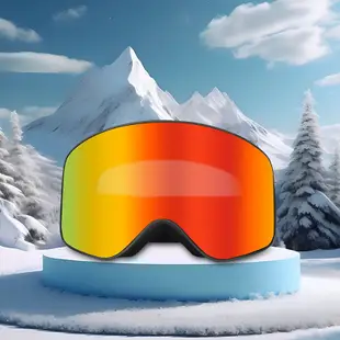 滑雪鏡 護目鏡 柱面雙層防霧 單板雙板男女 滑雪眼鏡進口鏡片滑雪裝備
