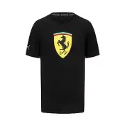 2024 Ferrari F1 Mens Shield T-shirt black size XXL