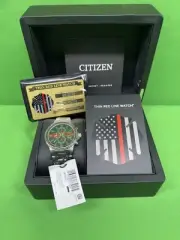 Citizen Nighthawk Men's Thin Red Line Watch