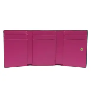 Fendi 8M0480 FF Diamonds 中型款式三摺疊皮夾 紫紅色