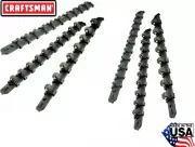 6pc CRAFTSMAN SOCKET HOLDER RAILS RACKS 1/4 3/8" 1/2" MOUNTABLE USA MADE BLACK