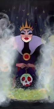 Snow White Seven Dwarfs Disney Fine Art Liana Hee Signed Lt Ed 195 Evil Queen
