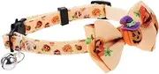 Alasum Halloween Themed Decorative Pet Collar with Bell Adjustable Cat and Dog Neck Decor for Animals for Festivals and Pet Fashion Parties