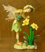 Faerie Glen Faeries FG833 Jonquilla, 2005 Flower Coll. NEW/Box From Retail Store