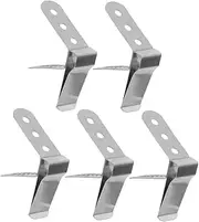 FIXOSHEE 5Pcs Stainless Steel Temperature Probe Clip for Accurate Reading Food Grade Thermometer Accessory for Milk Meat and Frying