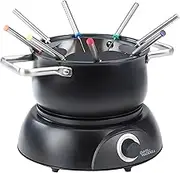 Davis & Waddell Electric Fondue 11-Piece Set, Black