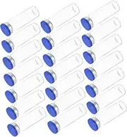 HEATSHAKING 20pcs Small Glass Vials with Caps Leak Sample Bottles for Essential Oils Reagents and Powders for Laboratories and Storage
