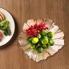Fruit Bowl Appetizer Platter Flower Shape Fruit Tray for Candy Bread Veggies