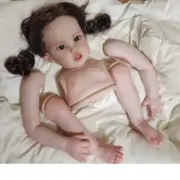 Cute 30in Reborn Baby Hand-Rooted Hair Painted Kit DIY Part Handmade