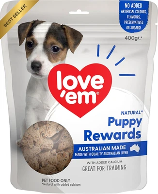 Puppy Training Treats 400g Small Bites Aussie Meat Calcium