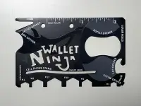 在飛比找Yahoo!奇摩拍賣優惠-Wallet Ninja 多功能 18合一工具卡片