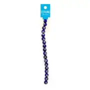 NEW Ribtex Strung Evil Eye 18 Piece Glass Bead Strand By Spotlight