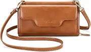 [nuoku] Women Small Crossbody Purse Handbag Cellphone Wallet Purse with RFID(Max 7.0'')