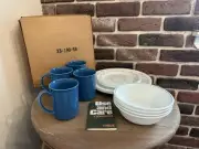 Vintage Corelle Country Dove 16 Piece Dinnerware Set NIB