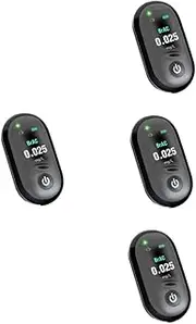 4pcs Alcohol Tester Beverage Dispenser Bad Tester Carbon Monoxide Detectors Breathalyzers for Testing Machine Battery Monitors Watch Portable Black