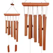 10 -Tube Bamboo Wind Chime Man Mother Multi-Tube -Tube Wood