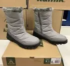 Women’s Winter Fall Spring Snow Boots Cute Size 8 Kamik SNOWDON Zip Grey Gray