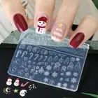 Snowflake Nail Carving Manicure Tool Winter Christmas Relief Mould DIY
