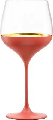 Nicolette Mayer 'ORO24k' Coral Grand Burgundy Wine Glass, New