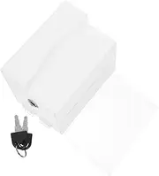 TEHAUX Box Secure Acrylic Donation and Suggestion Box with Lock Versatile Ballot Collection for Fundraising School and Office Portable and Lightweight Design