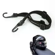 Motorcycle Strength Retractable Helmet Luggage Elastic Cord Strap with 2 Hooks