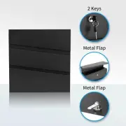 YOOBOX Wall-Mount Mailbox with Lock and Keys, Security Key Drop Box