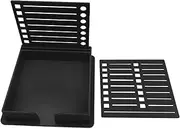 Acunny Note Box Pen Holder Silicone Pen Holder Desk Sticky Notes Holder Organiser Metal Mesh Office Organiser Memo