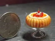 Dollhouse Miniature Food Cake on Stand 1:12 one inch scale C75 Dollys Gallery