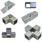 Fixed Tube Fitting Connector Square Steel Shelf Rustic frame cage industrial