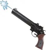 Widmann 3017V Cowboy Water Spray Gun, Revolver, Water Spray, Wild West, Costume, Accessory, Carnival, Theme Party