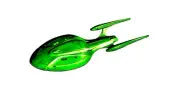 Star trek -Enterpise F - 8 Inches(Green)
