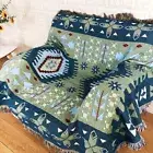 Bohemian Throw Blanket Couch Tassels Boho Woven Living Room Decor Sofa Covers§