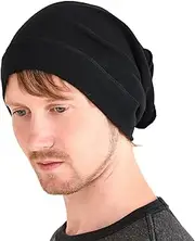 [CHARM] Mens Slouch Beanie Hat - Womens Organic Cotton Hipster Chemo Slouchy Cap