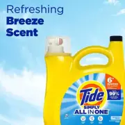 Tide Simply Liquid Laundry Detergent Refreshing Breeze 168 Oz 128 Loads