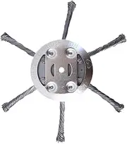 Weeder Trimmer Head,Steel Wire Trimmer Head for Grass - String Weedeater Trimming Replacement Parts for Driveway Yard Patio Garden Lawn
